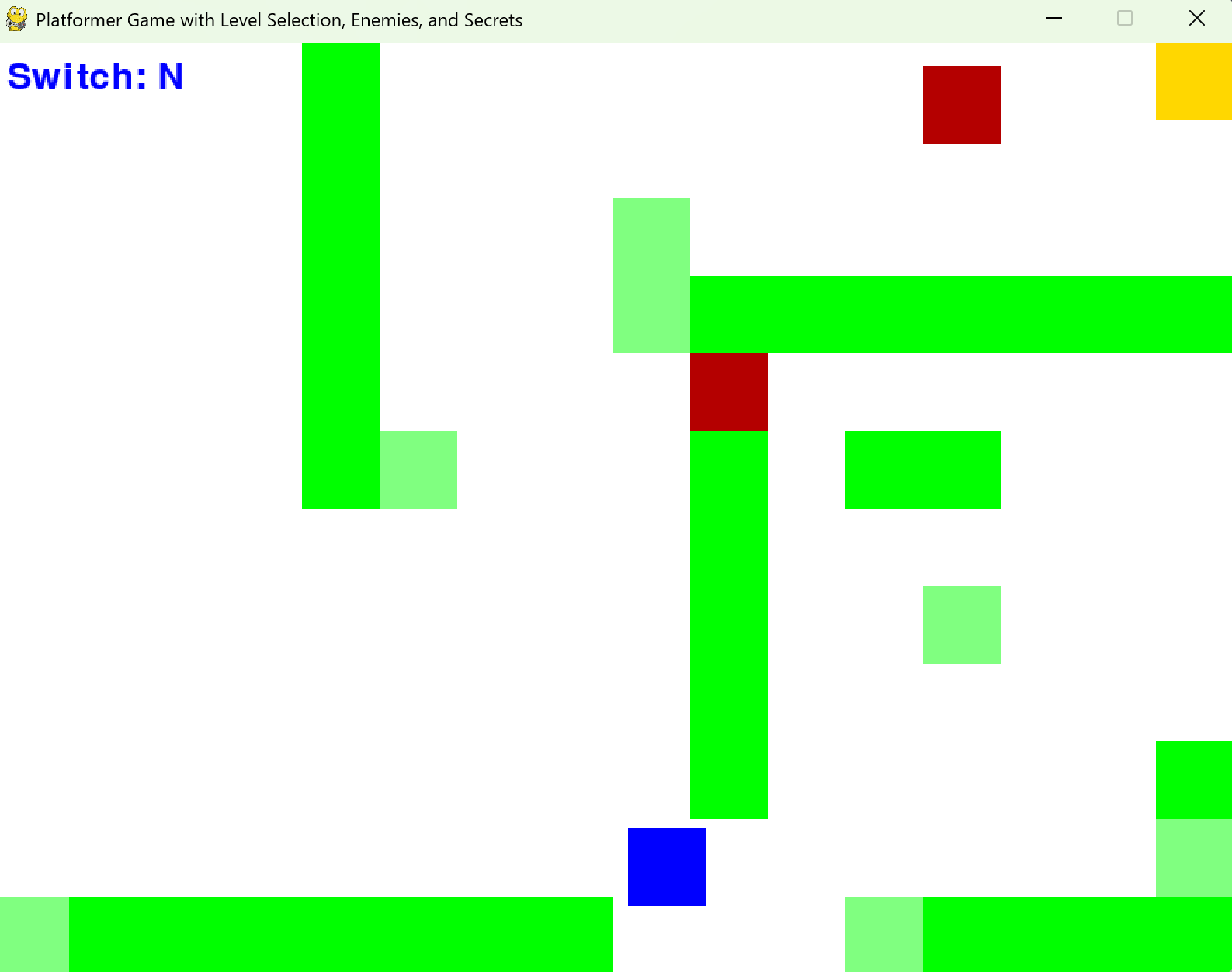 Platformer Game Screenshot